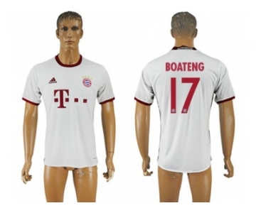 Bayern Munchen #17 Boateng White Soccer Club Jersey