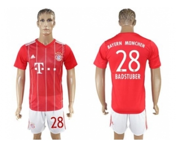 Bayern Munchen #28 Badstuber Home Soccer Club Jerse