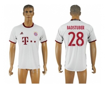 Bayern Munchen #28 Badstuber White Soccer Club Jersey