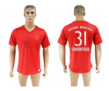 Bayern Munchen #31 Schweinsteiger Marine Environmental Protection Home Soccer Club Jersey