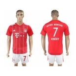 Bayern Munchen #7 Ribery Home Soccer Club Jerseys