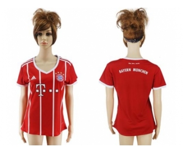 Women's Bayern Munchen Blank Home Soccer Club Jersey