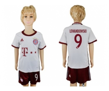 Bayern Munchen #9 Lewandowski SEC Away Kid Soccer Club Jersey