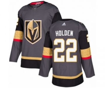 Adidas Vegas Golden Knights #22 Nick Holden Authentic Gray Home NHL Jersey