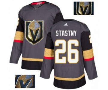 Adidas Vegas Golden Knights #26 Paul Stastny Authentic Gray Fashion Gold NHL Jersey