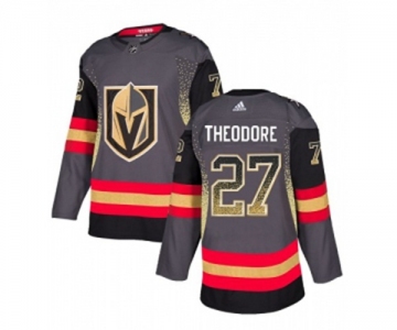 Adidas Vegas Golden Knights #27 Shea Theodore Authentic Black Drift Fashion NHL Jersey