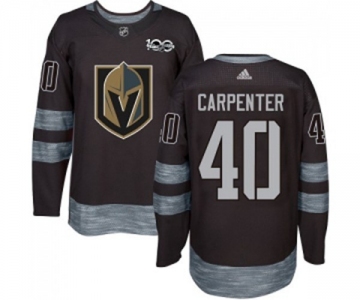 Adidas Vegas Golden Knights #40 Ryan Carpenter Authentic Black 1917-2017 100th Anniversary NHL Jersey