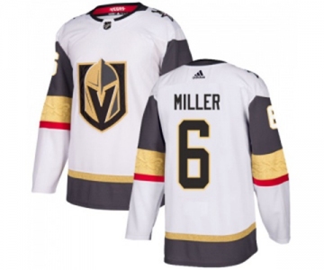 Adidas Vegas Golden Knights #6 Colin Miller Authentic White Away NHL Jersey