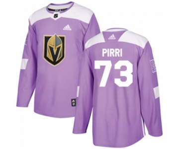 Adidas Vegas Golden Knights #73 Brandon Pirri Authentic Purple Fights Cancer Practice NHL Jersey