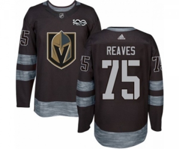 Adidas Vegas Golden Knights #75 Ryan Reaves Authentic Black 1917-2017 100th Anniversary NHL Jersey