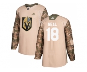 Men Adidas Vegas Golden Knights #18 James Neal Camo Authentic 2017 Veterans Day Stitched NHL Jersey