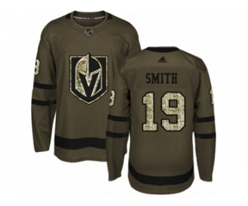 Men Adidas Vegas Golden Knights #19 Reilly Smith Authentic Green Salute to Service NHL Jersey