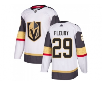 Men Adidas Vegas Golden Knights #29 Marc-Andre Fleury White Road Authentic Stitched NHL Jersey