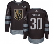 Men Adidas Vegas Golden Knights #30 Malcolm Subban Authentic Black 1917-2017 100th Anniversary NHL Jersey