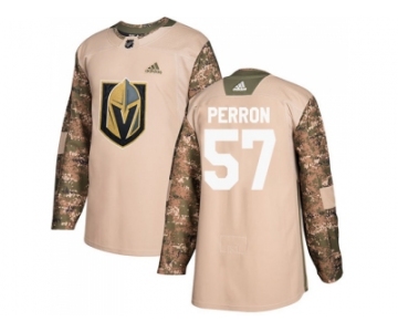 Men Adidas Vegas Golden Knights #57 David Perron Camo Authentic 2017 Veterans Day Stitched NHL Jersey