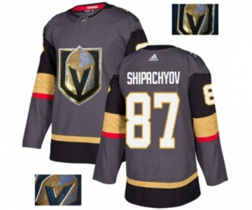 Men Adidas Vegas Golden Knights #87 Vadim Shipachyov Authentic Gray Fashion Gold NHL Jersey