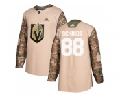 Men Adidas Vegas Golden Knights #88 Nate Schmidt Camo Authentic 2017 Veterans Day Stitched NHL Jersey