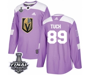Men Adidas Vegas Golden Knights #89 Alex Tuch Authentic Purple Fights Cancer Practice 2018 Stanley Cup Final NHL Jersey