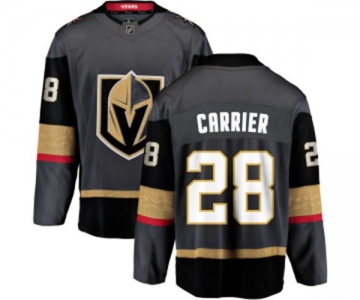 Men Vegas Golden Knights #28 William Carrier Authentic Black Home Fanatics Branded Breakaway NHL Jersey