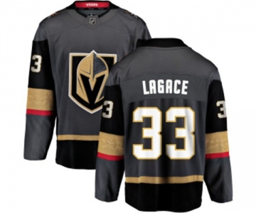 Men Vegas Golden Knights #33 Maxime Lagace Authentic Black Home Fanatics Branded Breakaway NHL Jersey