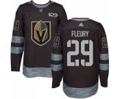 Men's Adidas Vegas Golden Knights #29 Marc-Andre Fleury Authentic Black 1917-2017 100th Anniversary NHL Jersey