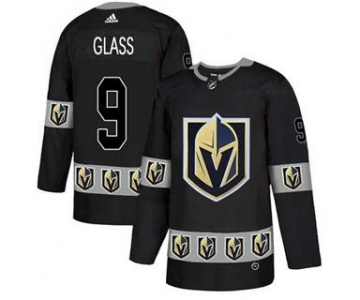 Men's Golden Knights #9 Cody Glass Black Authentic Team Logo Fashion Stitched Hockey Jersey