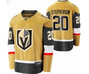 Men's Vegas Golden Knights #20 Stephenson Fanatics Branded Gold 2020-21 Alternate Premier Breakaway Player Jersey