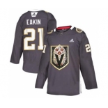 Men's Vegas Golden Knights #21 Cody Eakin Grey Latino Heritage Night Stitched Hockey Jersey