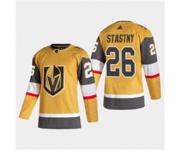 Men's Vegas Golden Knights #26 Paul Stastny 2020-21 Authentic Player Alternate Stitched Hockey Jersey Gold