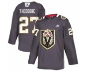 Men's Vegas Golden Knights #27 Shea Theodore Grey Latino Heritage Night Stitched Hockey Jersey