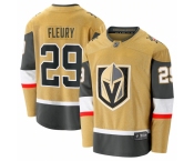 Men's Vegas Golden Knights #29 Marc-Andre Fleury Fanatics Branded Gold 2020-21 Alternate Premier Breakaway Player Jersey