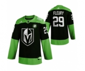Men's Vegas Golden Knights #29 Marc-Andre Fleury Green Hockey Fight nCoV Limited Hockey Jersey