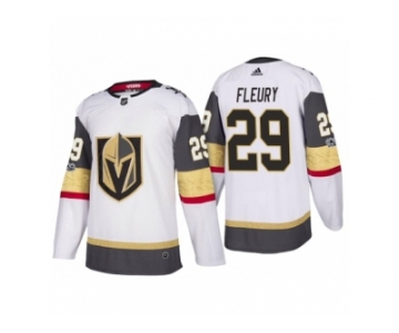 Men's Vegas Golden Knights #29 Marc-Andre Fleury White 2017-2018 Season Jersey