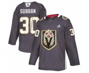 Men's Vegas Golden Knights #30 Malcolm Subban Grey Latino Heritage Night Stitched Hockey Jersey