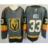 Men's Vegas Golden Knights #33 Adin Hill Gray Authentic Jersey