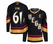 Men's Vegas Golden Knights #61 Mark Stone Black 2022-23 Reverse Retro Stitched Jersey
