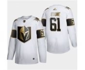 Men's Vegas Golden Knights #61 Mark Stone White Golden Edition Limited Stitched Hockey Jersey