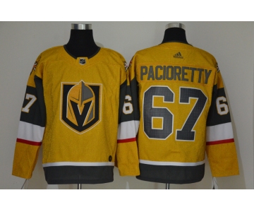 Men's Vegas Golden Knights #67 Max Pacioretty Authentic golden 2020 Hockey Jersey