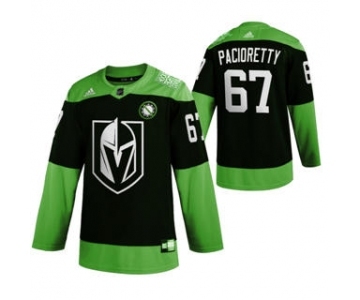Men's Vegas Golden Knights #67 Max Pacioretty Green Hockey Fight nCoV Limited Hockey Jersey