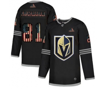 Men's Vegas Golden Knights #81 Jonathan Marchessault Black USA Flag Limited Hockey Jersey