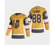 Men's Vegas Golden Knights #88 Nate Schmidt 2020-21 Authentic Player Alternate Stitched Hockey Jersey Gold