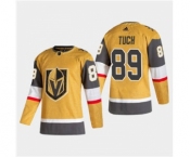 Men's Vegas Golden Knights #89 Alex Tuch 2020-21 Authentic Player Alternate Stitched Hockey Jersey Gold