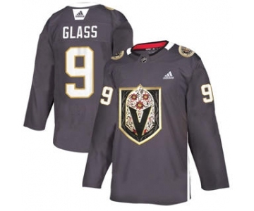 Men's Vegas Golden Knights #9 Cody Glass Grey Latino Heritage Night Stitched Hockey Jersey