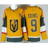 Men's Vegas Golden Knights #9 Jack Eichel Gold With A Patch Authentic Jersey Men's Vegas Golden Knights #9 Jack Eichel Gold With A Patch Authentic Jersey