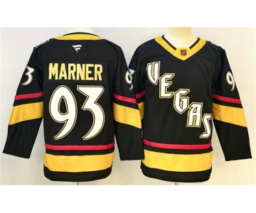 Men's Vegas Golden Knights #93 Mitch Marner Black 2024-25 Stitched Hockey Jersey