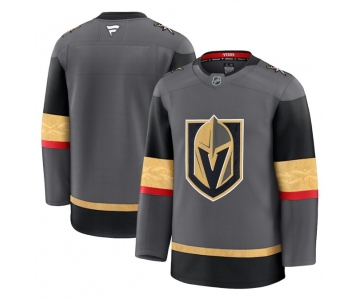 Men's Vegas Golden Knights Blank Grey 2024-25 Alternate Stitched Hockey Jersey
