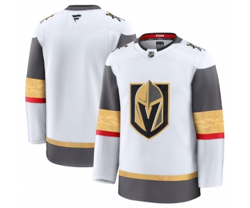 Men's Vegas Golden Knights Blank White 2024-25 Home Stitched Hockey Jersey