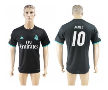 Real Madrid #10 James Away Soccer Club Jersey 3