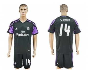 Real Madrid #14 Casemiro Sec Away Soccer Club Jersey