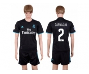 Real Madrid #2 Carvajal Away Soccer Club Jersey